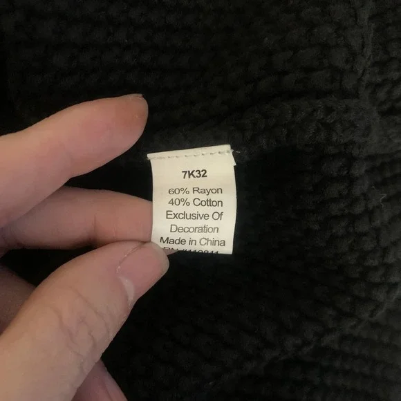 YOANA BARASCHI Black Knit Chain Cardigan Sweater - NWT - Picture 11 of 16